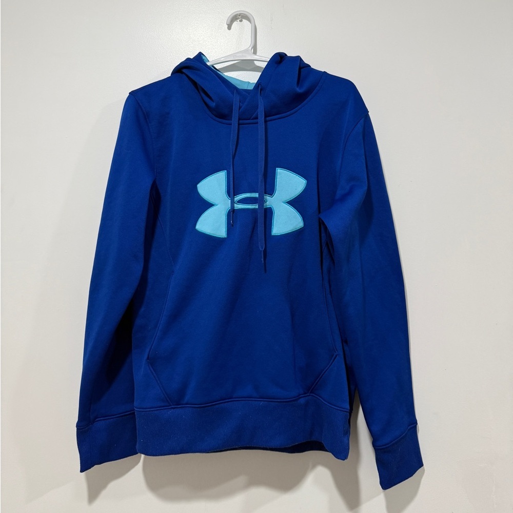 Under Armour Royal Blue Hoodie with Light Blue Logo
